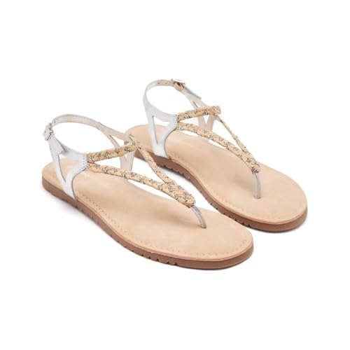 GIOSEPPO Damen Limington Flache Sandale, beige, 37 EU GIOSEPPO Damen Limington Flache Sandale, beige, 37 EU von GIOSEPPO