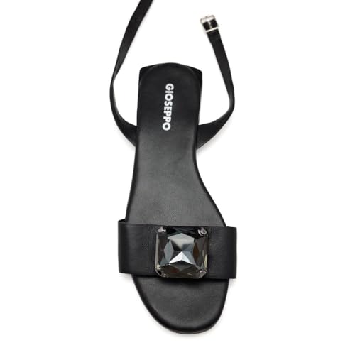 GIOSEPPO Damen Meeme Flache Sandale, Schwarz, 39 EU von GIOSEPPO