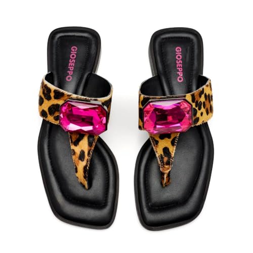 GIOSEPPO Damen Merrimac Flache Sandale, Leopard, 38 EU GIOSEPPO Damen Merrimac Flache Sandale, Leopard, 38 EU von GIOSEPPO