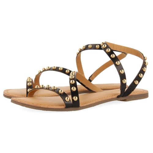 GIOSEPPO Damen Necedah Flache Sandale, Schwarz, 39 EU von GIOSEPPO