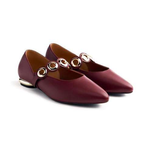 GIOSEPPO Damen Nimrod Mary Jane Schuh, Burgunderrot, 38 EU von GIOSEPPO