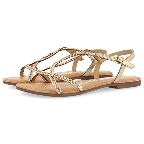 GIOSEPPO Damen Nioak Sandale, Gold, 38 EU von GIOSEPPO