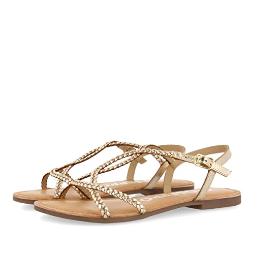 GIOSEPPO Damen Nioak Sandale, Gold, 39 EU von GIOSEPPO