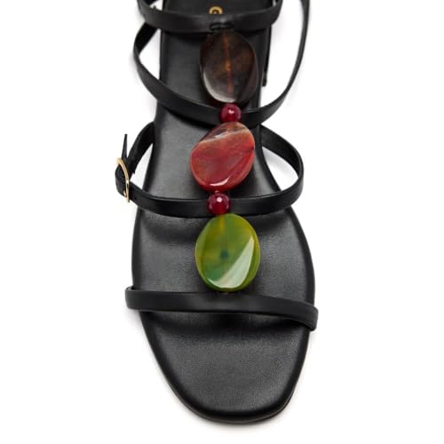 GIOSEPPO Damen Norrie Flache Sandale, Schwarz, 38 EU von GIOSEPPO