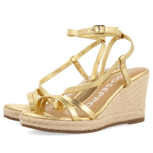 GIOSEPPO Damen Orikum Espadrilles, Dunkles Gold, 38 EU von GIOSEPPO