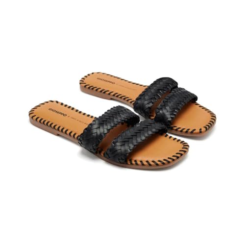 GIOSEPPO Damen Perham Flache Sandale, Schwarz, 40 EU GIOSEPPO Damen Perham Flache Sandale, Schwarz, 40 EU von GIOSEPPO