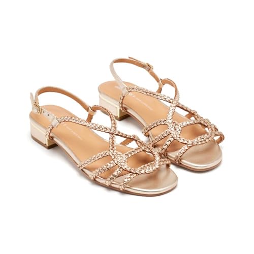 GIOSEPPO Damen Pownal Sandale, Platin, 39 EU von GIOSEPPO