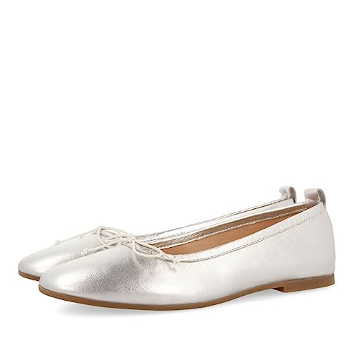 GIOSEPPO Damen Satteins Ballerinas, Silber, 40 EU von GIOSEPPO