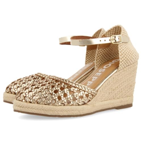 GIOSEPPO Damen Serignan Keilsandale, Platinfarben, 38 EU von GIOSEPPO