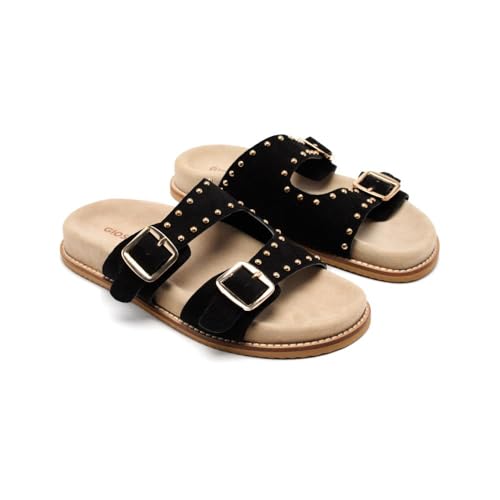 GIOSEPPO Damen Stella Flache Sandale, Schwarz, 41 EU von GIOSEPPO