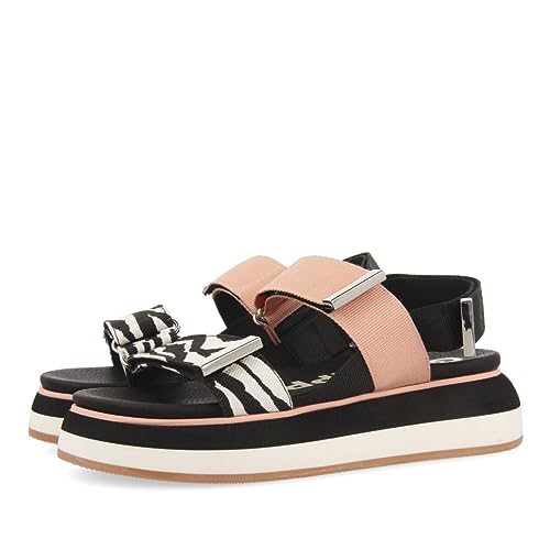 GIOSEPPO Damen Star Keilsandale, Zebrafarben, 37 EU von GIOSEPPO