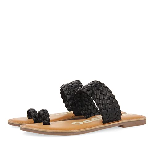 GIOSEPPO Damen Tibagi Flache Sandale, Schwarz, 37 EU von GIOSEPPO