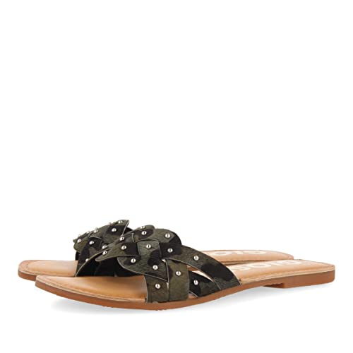 GIOSEPPO Damen Trudda Flache Sandale, Camouflage, 38 EU von GIOSEPPO