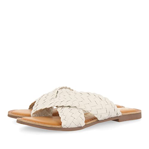 GIOSEPPO Damen Upala Flache Sandale, Elfenbein, 37 EU GIOSEPPO Damen Upala Flache Sandale, Elfenbein, 37 EU von GIOSEPPO