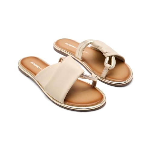 GIOSEPPO Damen Whately Flache Sandale, Elfenbein, 37 EU GIOSEPPO Damen Whately Flache Sandale, Elfenbein, 37 EU von GIOSEPPO