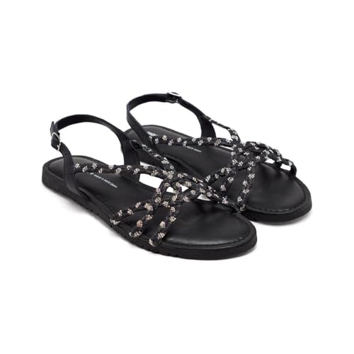 GIOSEPPO Damen Wiota Flache Sandale, Schwarz, 41 EU von GIOSEPPO