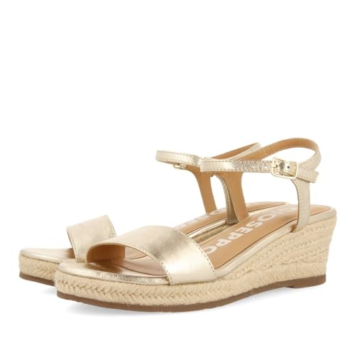 GIOSEPPO Damen Yalaha Espadrilles, Platinfarben, 37 EU von GIOSEPPO