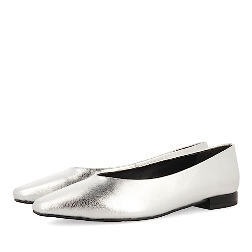 GIOSEPPO Damen Hunger Ballerinas, Silber, 39 EU von GIOSEPPO