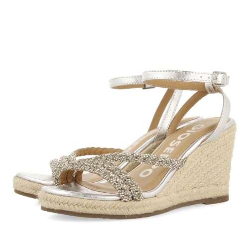 GIOSEPPO Damen menfi Espadrilles, Silber, 37 EU von GIOSEPPO