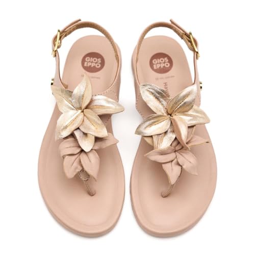 GIOSEPPO Linneus Flache Sandale, Rosa, 34 EU von GIOSEPPO