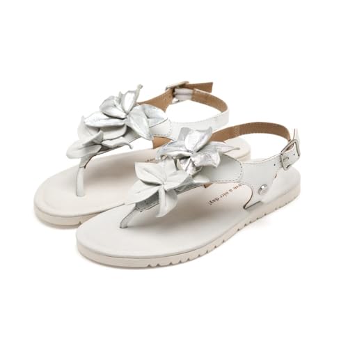 GIOSEPPO Damen Linneus Flache Sandale, weiß, 35 EU von GIOSEPPO