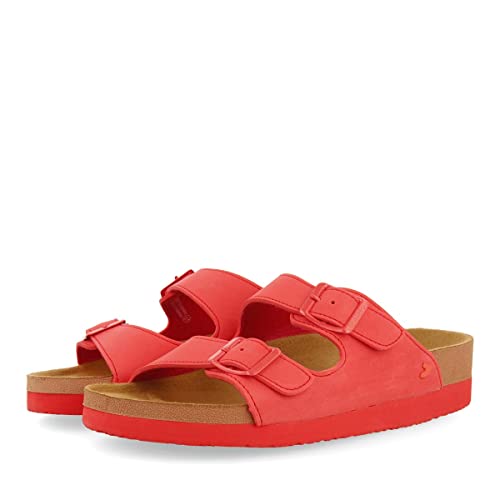 GIOSEPPO ARACI Damen Korallen-Sandalen Typ Bio mit Schnallen, Korallenrot, 36 EU von GIOSEPPO