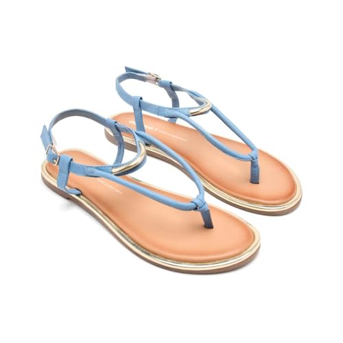 GIOSEPPO Damen Upton Flache Sandale, blau, 39 EU von GIOSEPPO