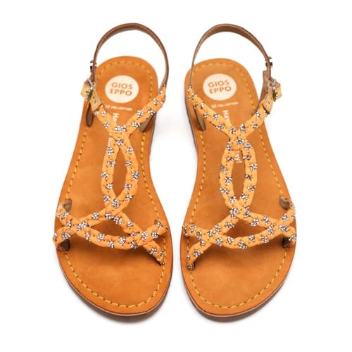 GIOSEPPO Wenham Flache Sandale, Senf, 35 EU von GIOSEPPO