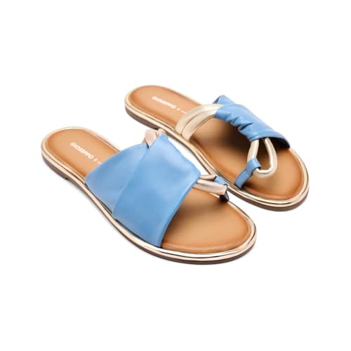 GIOSEPPO Damen Whately Flache Sandale, blau, 38 EU von GIOSEPPO