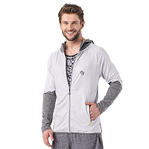 GIPARA FITNESS Herren Zipper-Jacke mit Kapuze, Gr. M-XXL, Stoffmischung aus 86% Polyester und 14% Polyamid von GIPARA FITNESS