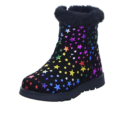 GIRLZ ONLY 21FW0206-BK Mädchen Schlupf/Klettstiefelette Warmfutter, Größe 30 von GIRLZ ONLY