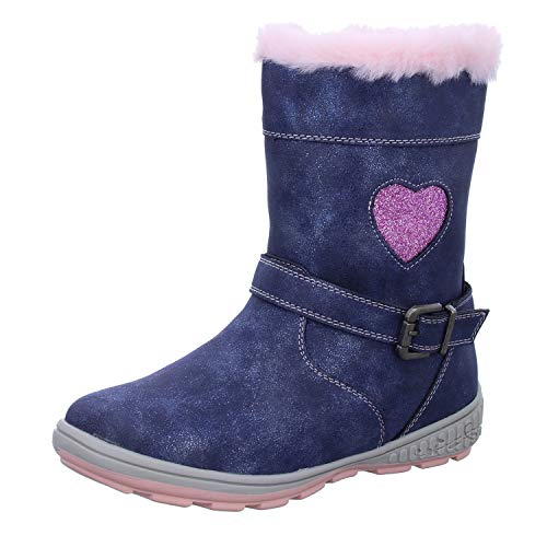 GIRLZ ONLY BN01618 Mädchen Schlupf/Klettstiefelette Warmfutter, Größe 31 von GIRLZ ONLY