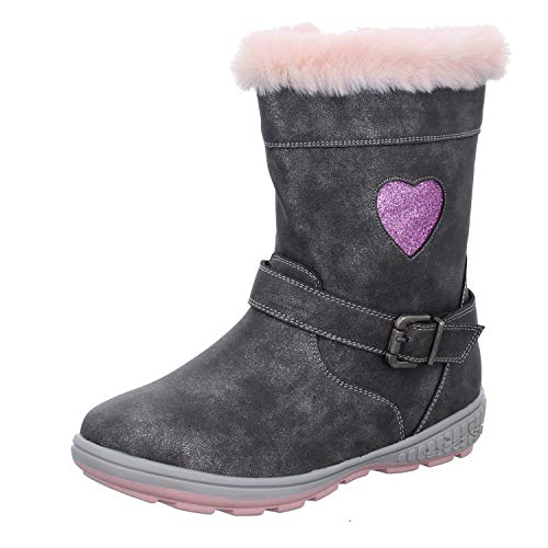 GIRLZ ONLY BN01618 Mädchen Schlupf/Klettstiefelette Warmfutter, Größe 31 von GIRLZ ONLY