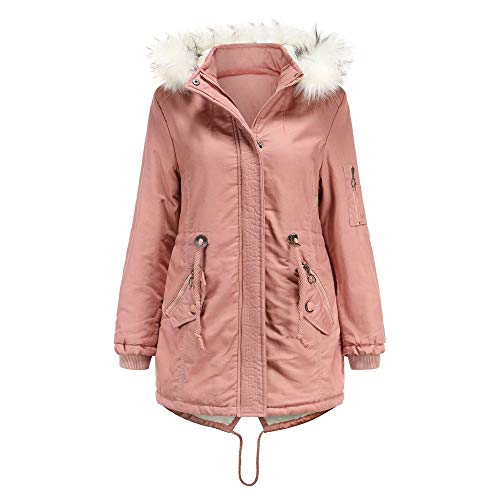 GITVIENAR Damen Übergangsjacke Parka Mantel Warme Jacke Gefüttert mit Kapuze von GITVIENAR