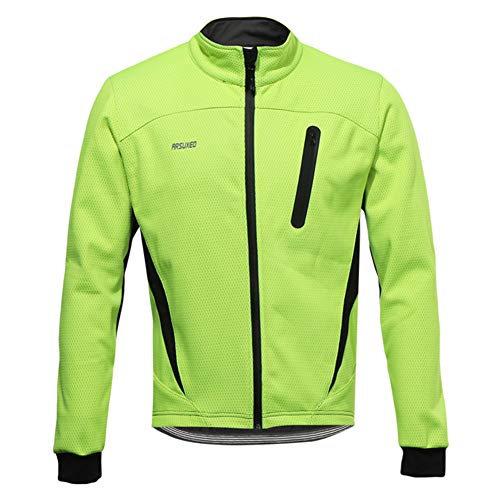 GITVIENAR Herren Fahrradjacke, 3 in 1 Winddicht Sportjacke mit Reflektierende Atmungsaktive Windbreaker Warme Radjacke Windjacke Softshell Jacke für Radfahren Wandern Outdoor-Aktivitäten von GITVIENAR