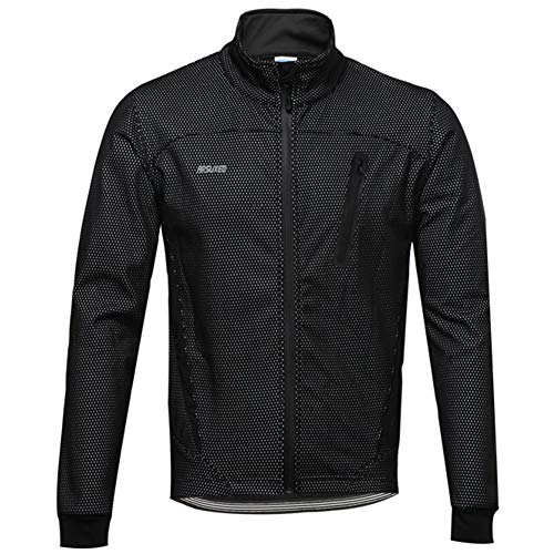 GITVIENAR Herren Fahrradjacke, 3 in 1 Winddicht Sportjacke mit Reflektierende Atmungsaktive Windbreaker Warme Radjacke Windjacke Softshell Jacke für Radfahren Wandern Outdoor-Aktivitäten von GITVIENAR