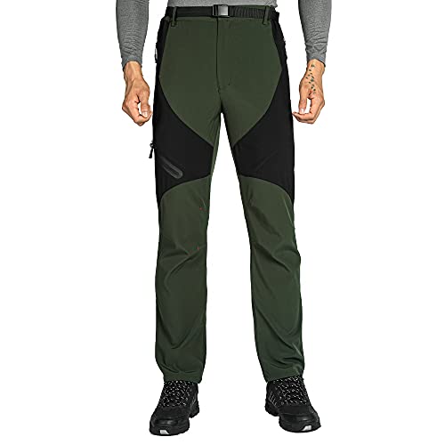 GITVIENAR Herren Wanderhose Sommer Lange Outdoorhose wasserdichte Trekkinghose Atmungsaktive Winddichte Berghose Funktionshose für Wandern Outdoor Camping Angeln von GITVIENAR