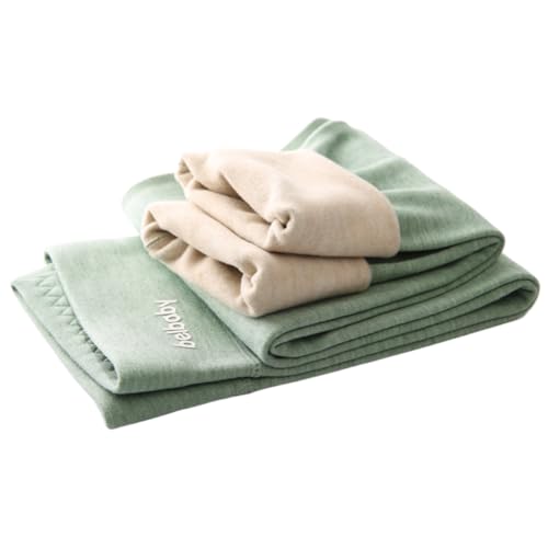 GITVIENAR Mädchen Thermoleggings Winter warme Leggings für Kinder Dicke Mädchenstrumpfhose in Größen von 6 bis 14 Jahren (Grün (Dünn),130) von GITVIENAR