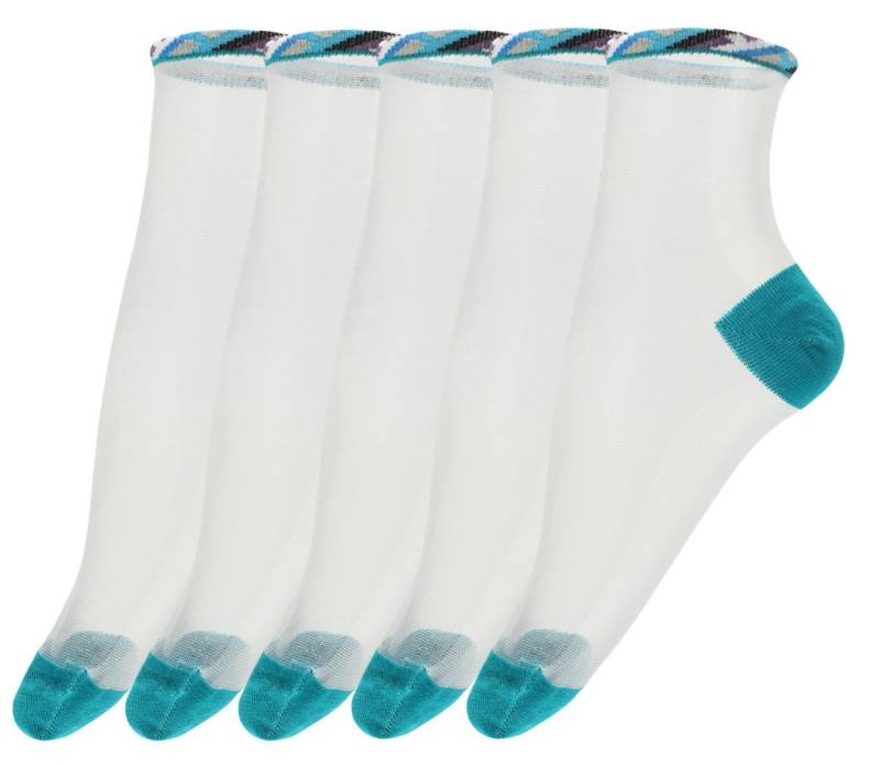 GIULIA Feinsöckchen Giulia 5 Paar atmungsaktive Fein Socken Söckchen Damen (5-Paar) von GIULIA