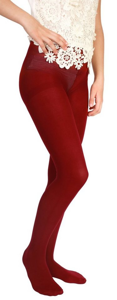 GIULIA Feinstrumpfhose Giulia Betty 80 Braun-Rot(Granato) 110-116 80 DEN (1 St) von GIULIA