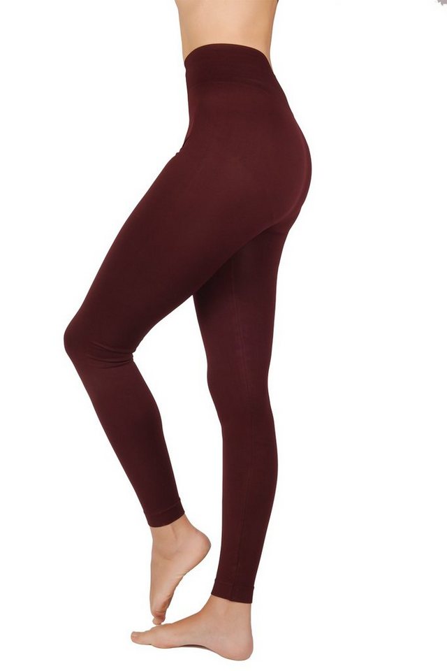 GIULIA Leggings Giulia Leggings Model 2 Marsala L/XL von GIULIA