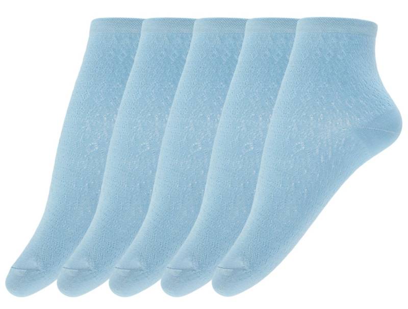 GIULIA Sneakersocken 5 Paar atmungsaktive Damen Söckchen Halbsocken weich (5-Paar) von GIULIA