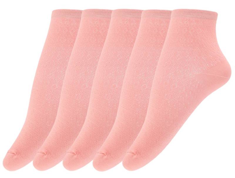 GIULIA Sneakersocken 5 Paar atmungsaktive Damen Söckchen Halbsocken weich (5-Paar) von GIULIA