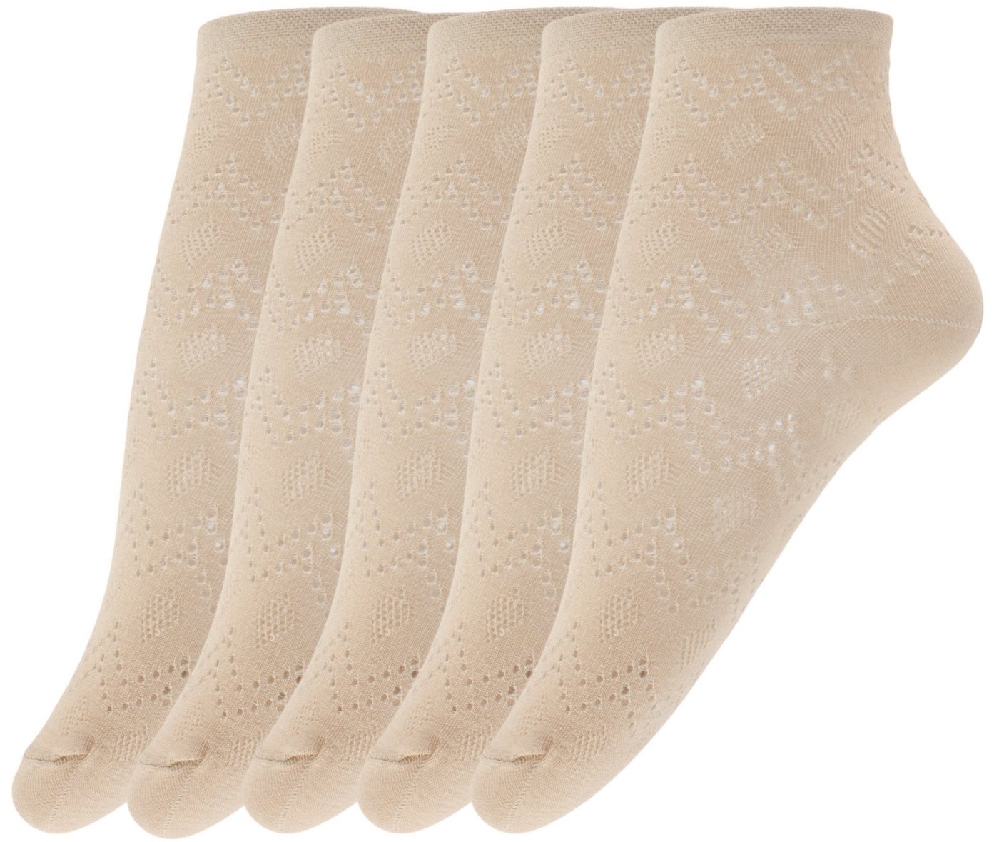 GIULIA Sneakersocken Giulia WS1 AIR 010 Linen 36-38 5 Paar (5-Paar) von GIULIA