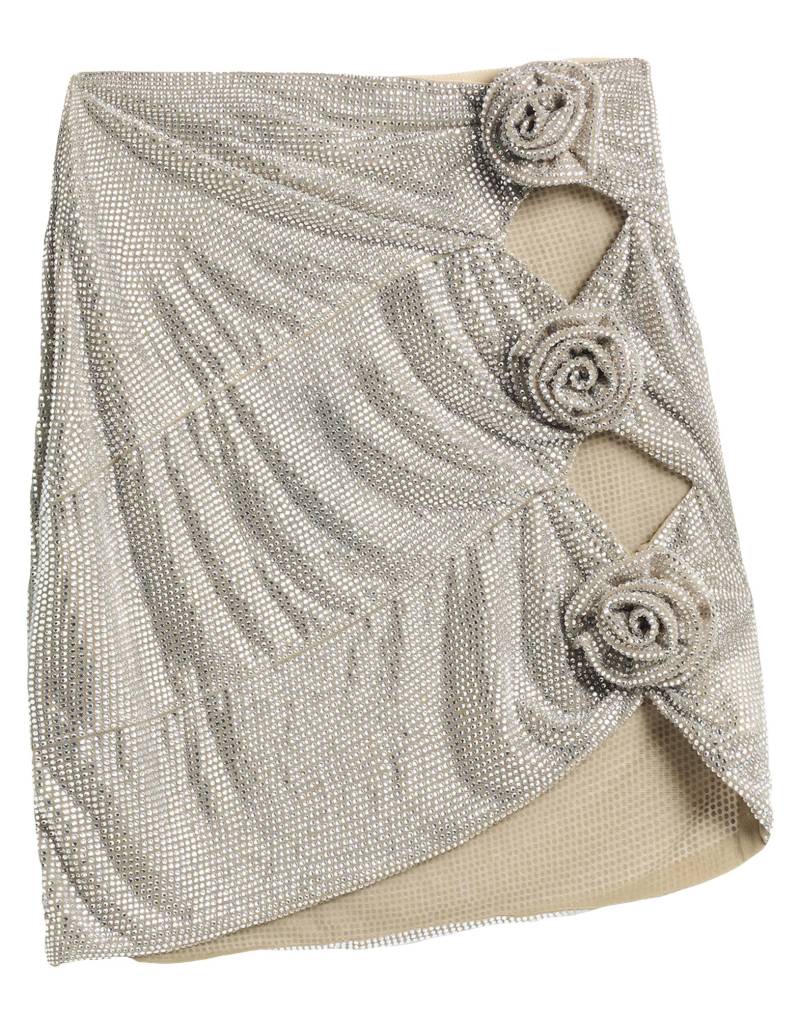 GIUSEPPE DI MORABITO Minirock Damen Silber von GIUSEPPE DI MORABITO