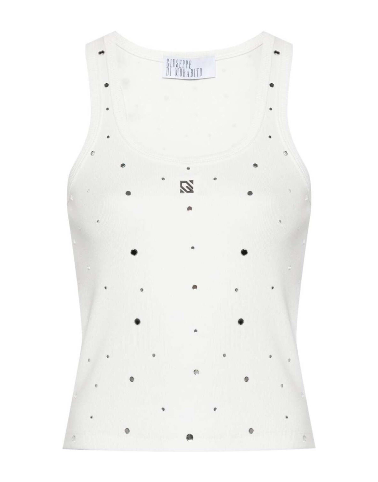 GIUSEPPE DI MORABITO Tank Top Damen Weiß von GIUSEPPE DI MORABITO