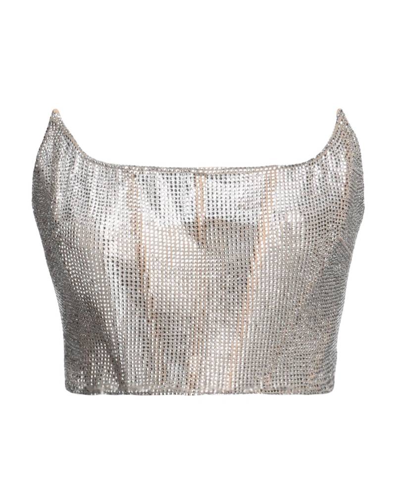 GIUSEPPE DI MORABITO Top Damen Silber von GIUSEPPE DI MORABITO