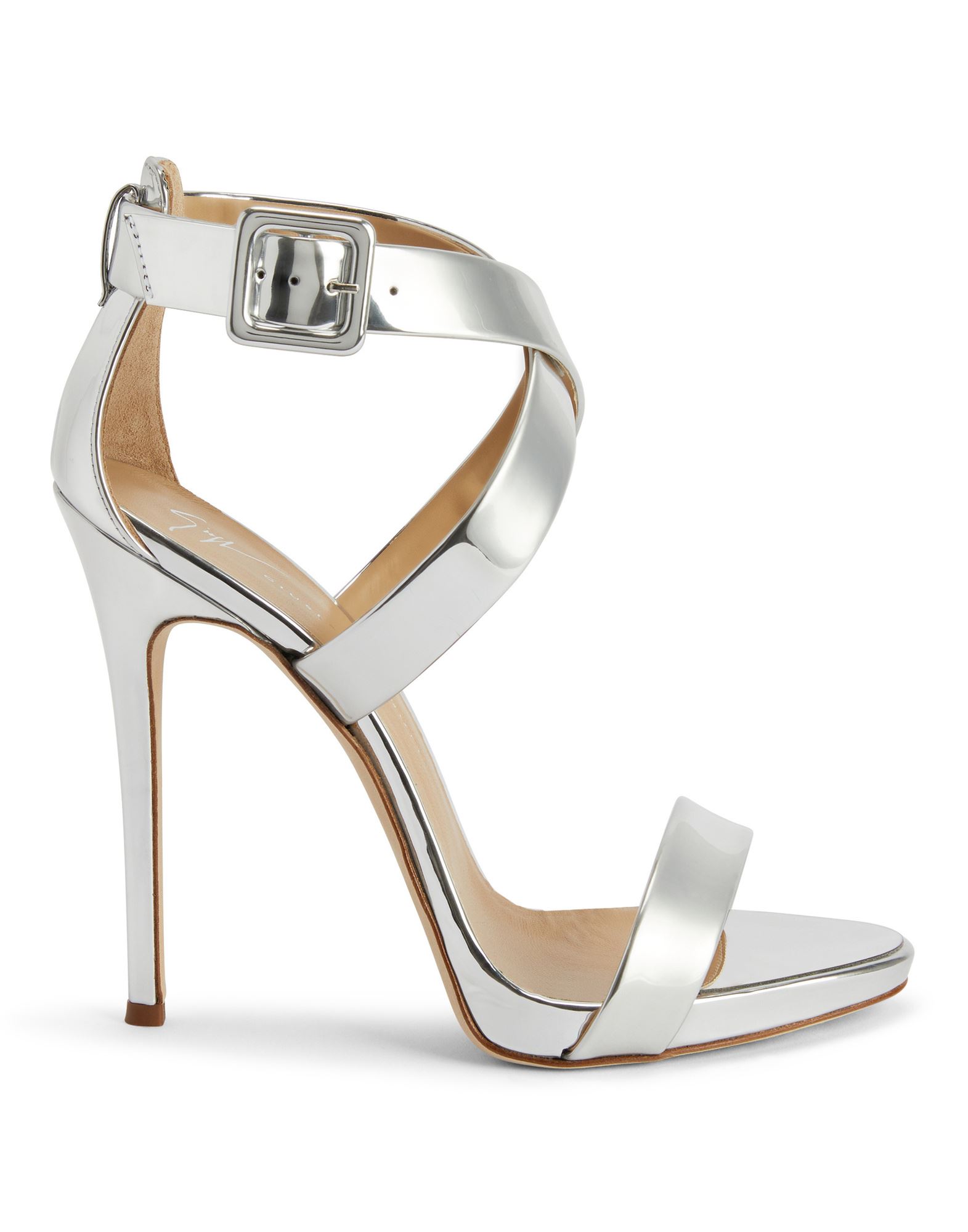 GIUSEPPE ZANOTTI Sandale Damen Silber von GIUSEPPE ZANOTTI