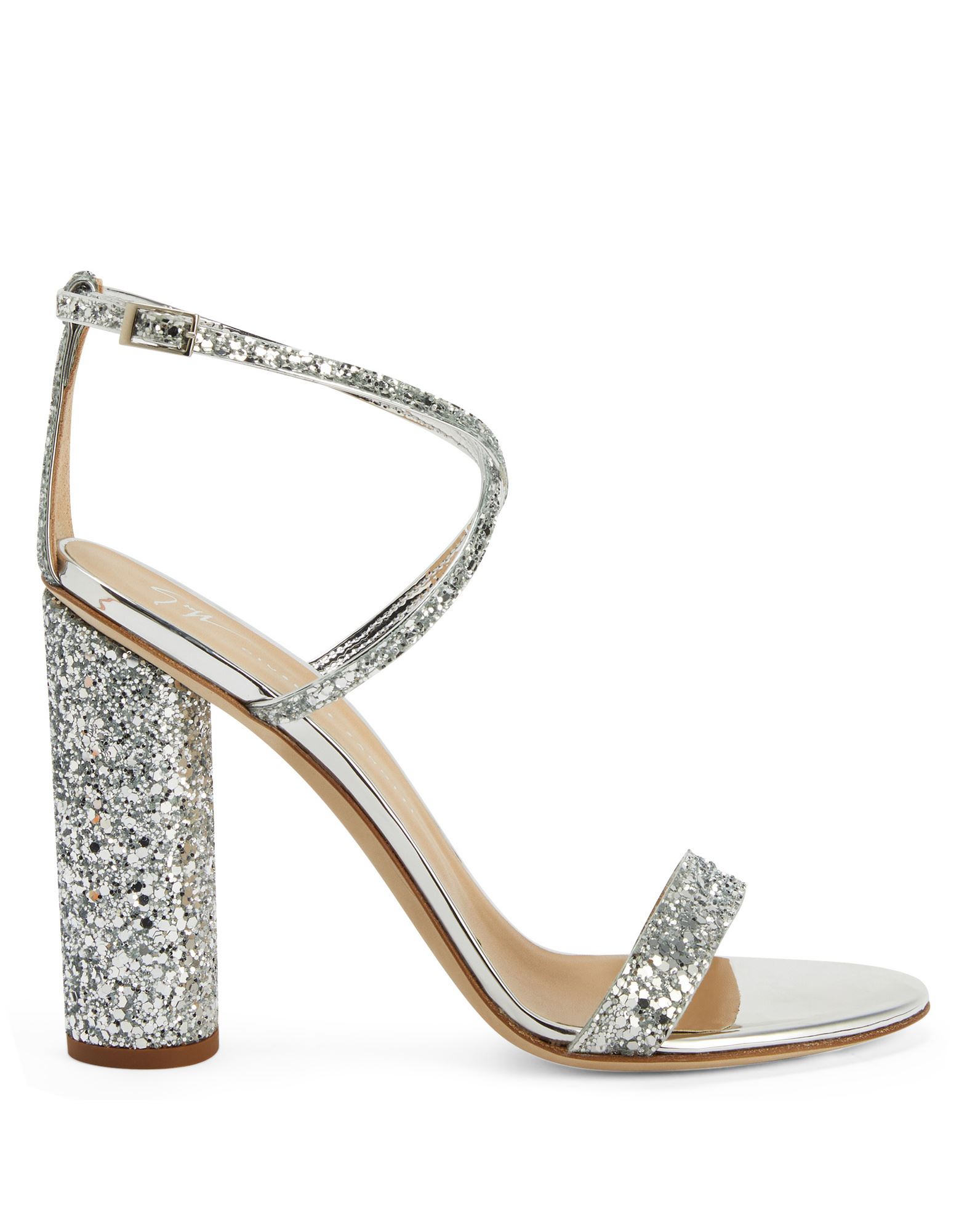 GIUSEPPE ZANOTTI Sandale Damen Silber von GIUSEPPE ZANOTTI