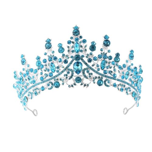 GIVBRO Strass Tiara Krone Hochzeit Braut Tiaras Stirnband Cosplay Party Kostüme Frauen Mädchen Haarschmuck, Einheitsgröße, Metalllegierung von GIVBRO